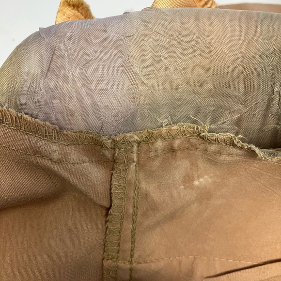 Expo Petite Women’s Vintage Dress, 4P, Sheer Overlay, Tan/Natural Shades - Picture 4 of 8